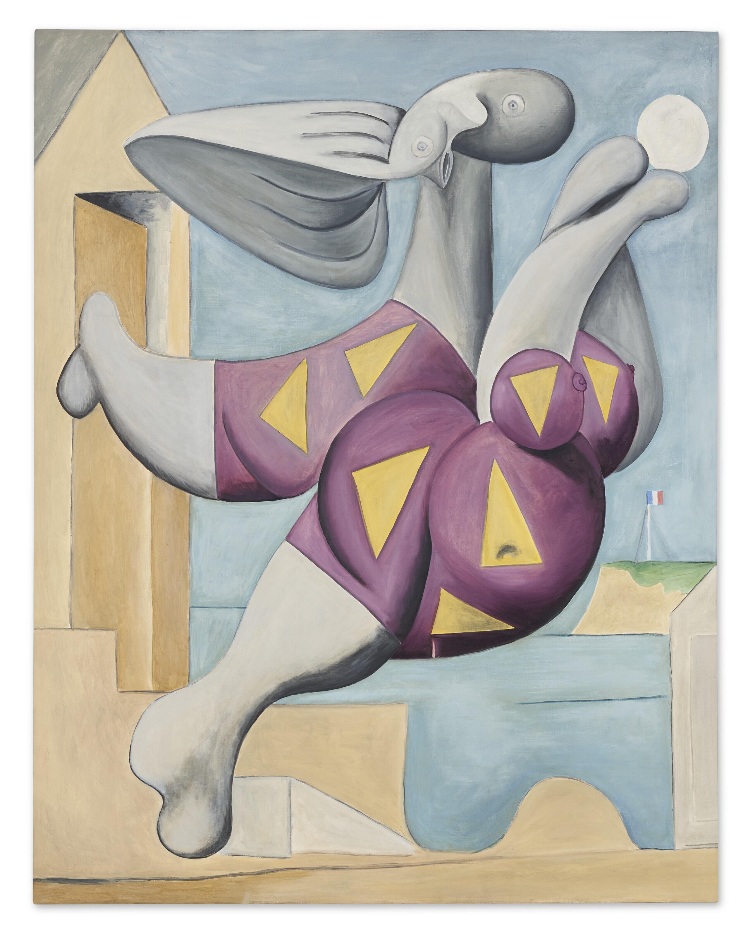 Mike Bidlo - Not Picasso (Bather with Beachball, 1932)