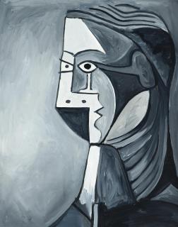 Mike Bidlo - Not Picasso, Woman\'S Head In Black & White, 1960