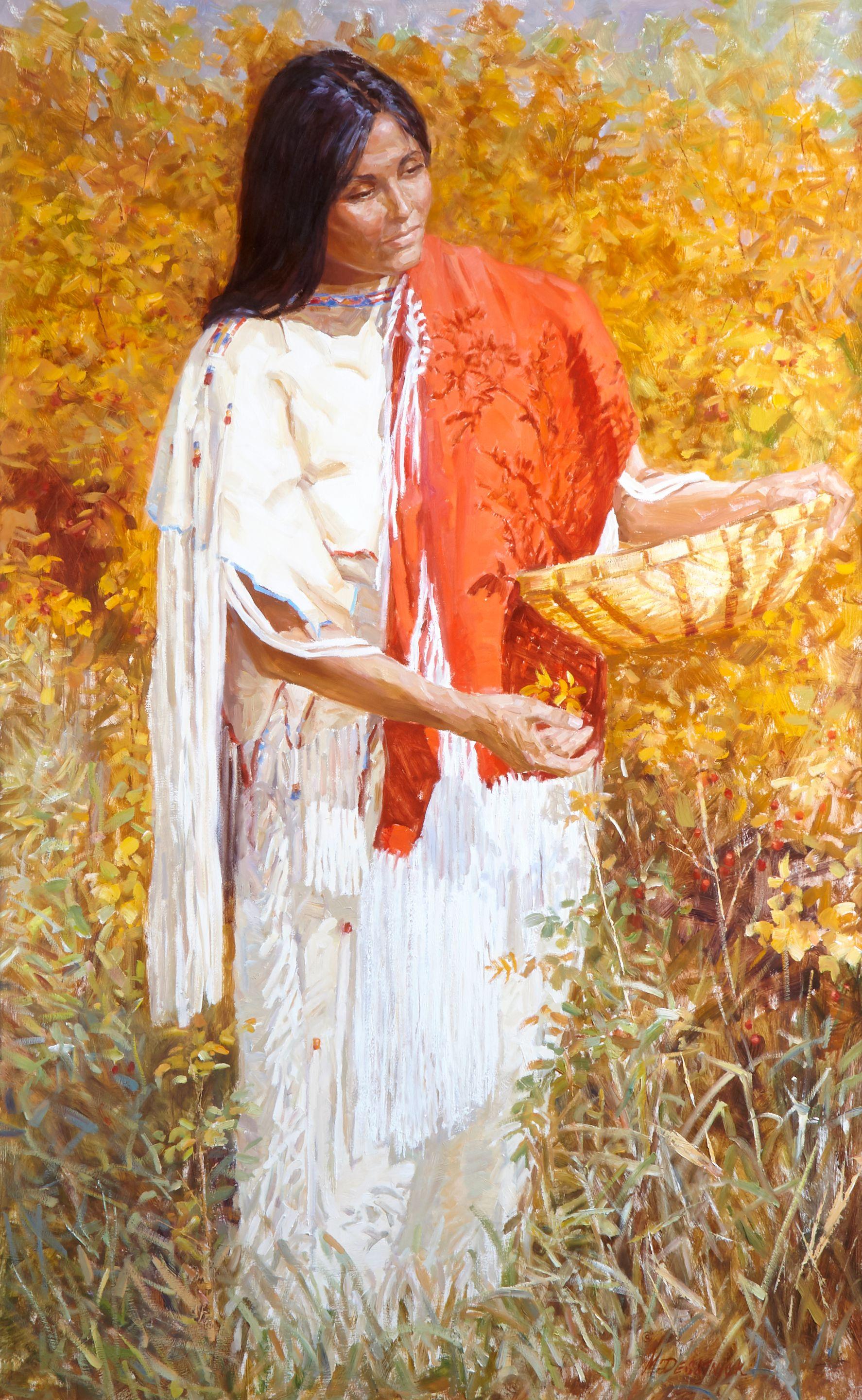 Mike Desatnick - Red Shawl and Rose Hips