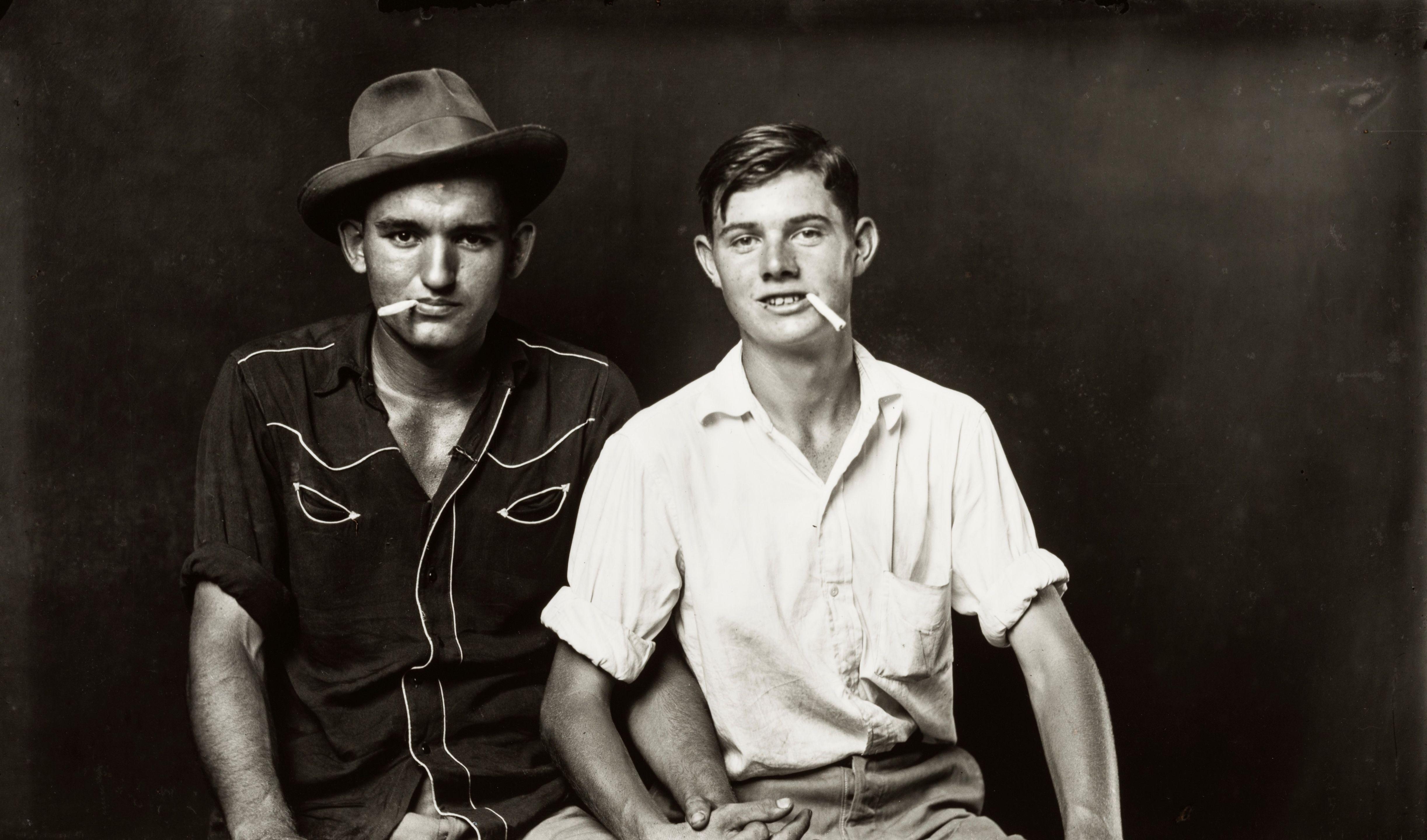 Mike Disfarmer - Two Pals with Cigarettes