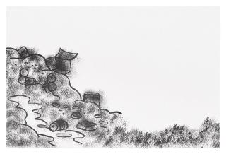 Mike Kelley - Garbage Drawing #2