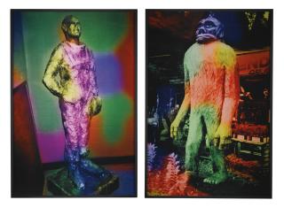 Mike Kelley - Plaster Statue Of John Glenn, John Glenn H.S., Westland, Mi And Chainsaw Sculpture Of Bigfoot, Redwood Area Of Northern Ca