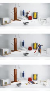 Mike Kelley - Test Room Containing Multiple Stimuli Known To Elicit Curiosity And Manipulatory Responses (Blonde Bandura Action)