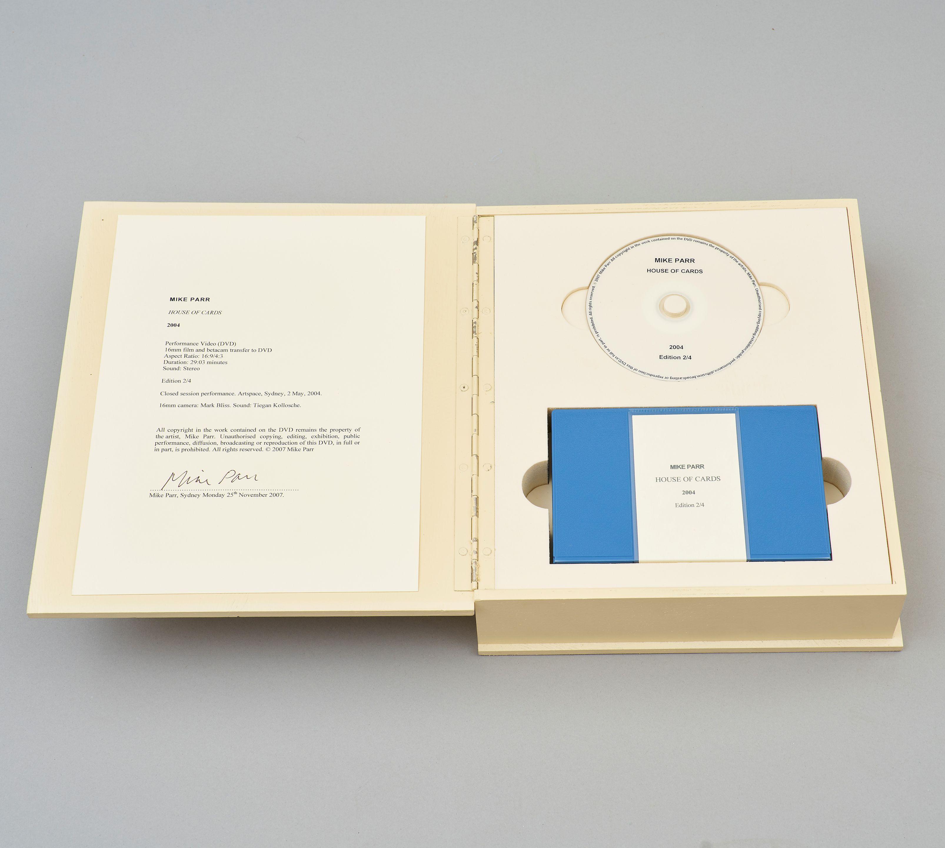 Mike Parr - House of Cards, 2004