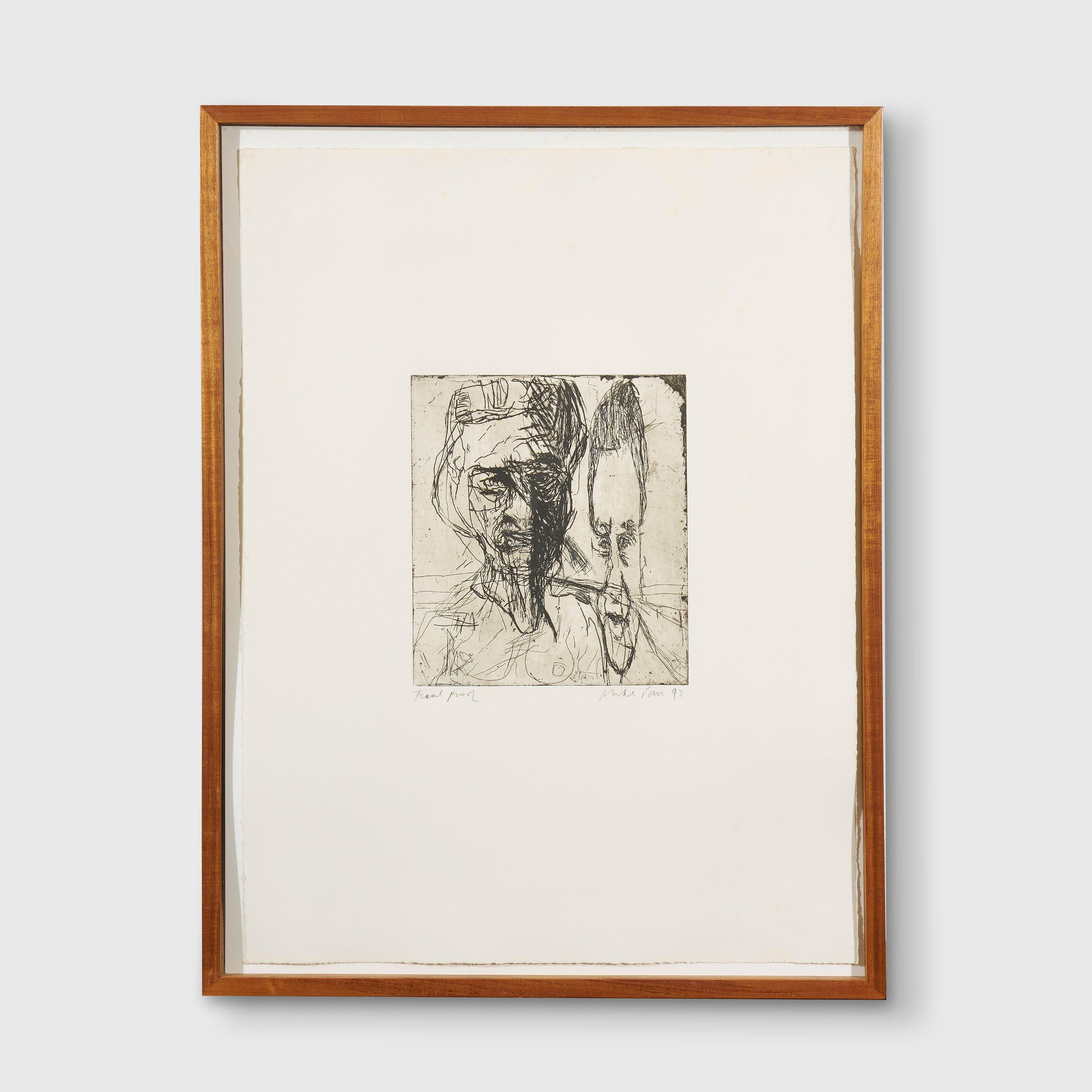 Mike Parr - One Hundred Self Portrait Etchings (The Third Imaginary), 1993