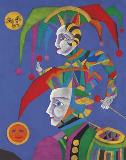 Mikhail Chemiakin - A pair of portraits of Vaslav Nijinsky