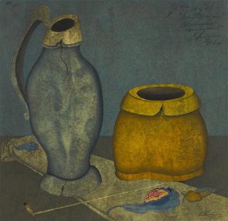 Mikhail Chemiakin - Still Life, from the Series Still Lifes and Memories of St Petersburg