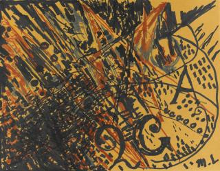 Mikhail Fedorovich Larionov - Rayonnisme Aux Lettres, Circa 1907