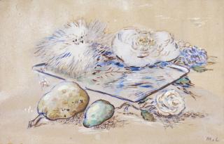 Mikhail Fedorovich Larionov - Still Life with Flowers and Pears