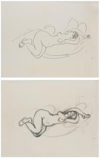 Mikhail Fedorovich Larionov - Two Reclining Nudes