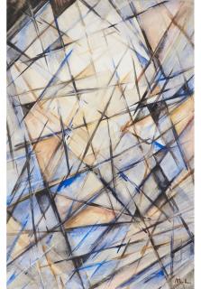 Mikhail Fedorovich Larionov - Untitled (Rayist Composition) 14 1/2 x 9 1/2 in. (36.8 x 24.1 cm) unframed