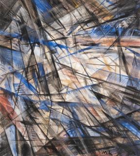 Mikhail Fedorovich Larionov - Untitled (Rayist Composition)