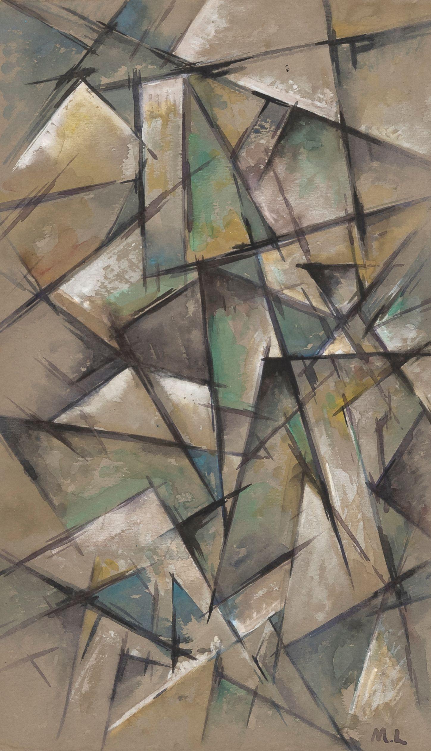 Mikhail Fedorovich Larionov - Untitled (Rayist Composition)