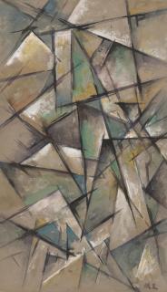 Mikhail Fedorovich Larionov - Untitled (Rayist Composition)