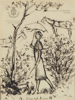 Mikhail Fedorovich Larionov - Woman In A Garden