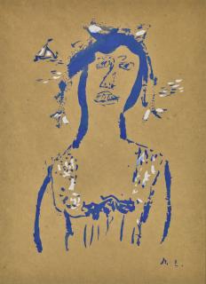 Mikhail Fedorovich Larionov - Woman In Beach Dress