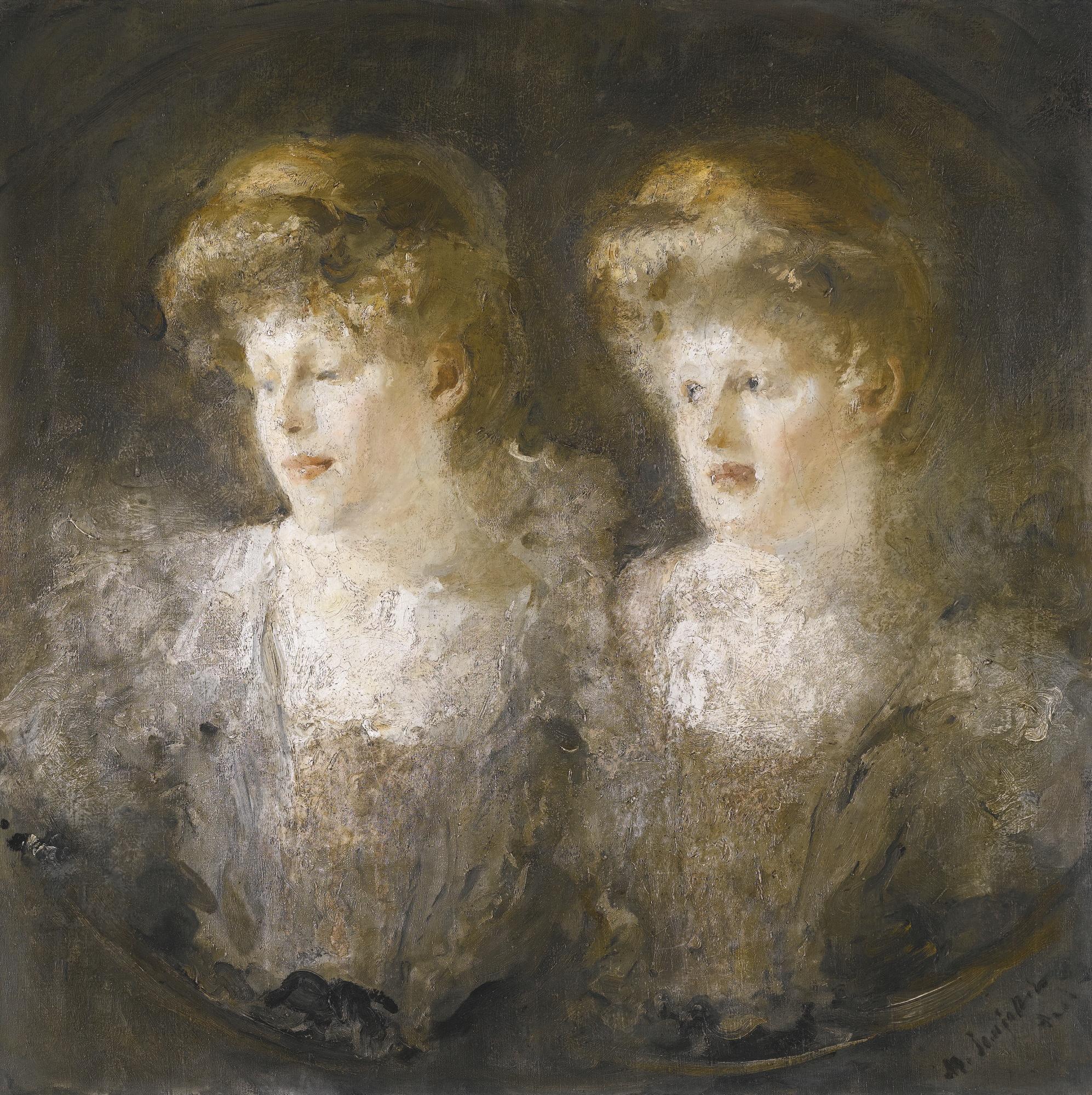 Mikhail Fedorovich Shemyakin - Portrait Of Two Ladies