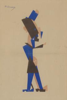 Mikhail Feodorovich Larionov - Homme en bleu