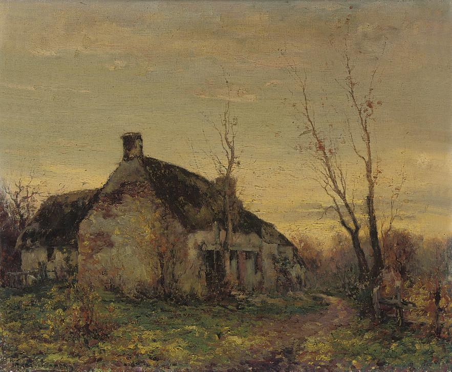 Mikhail Korochanskii - A Cottage At Dusk