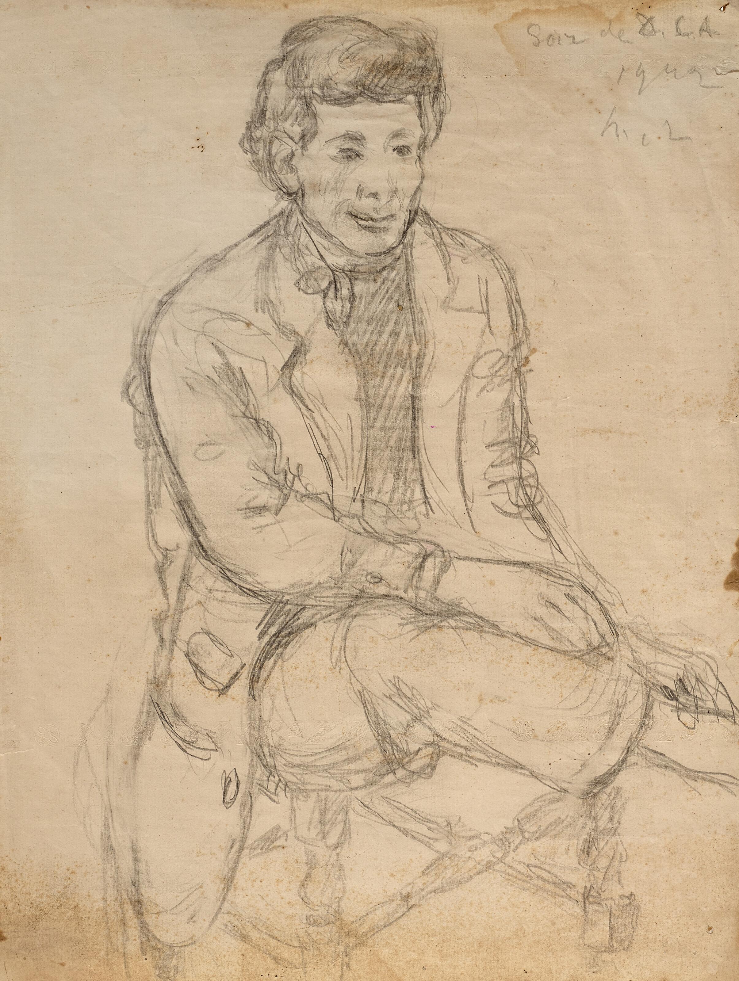 Mikhail Larionov - Portrait de Roland Petit