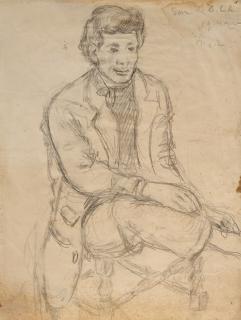 Mikhail Larionov - Portrait de Roland Petit