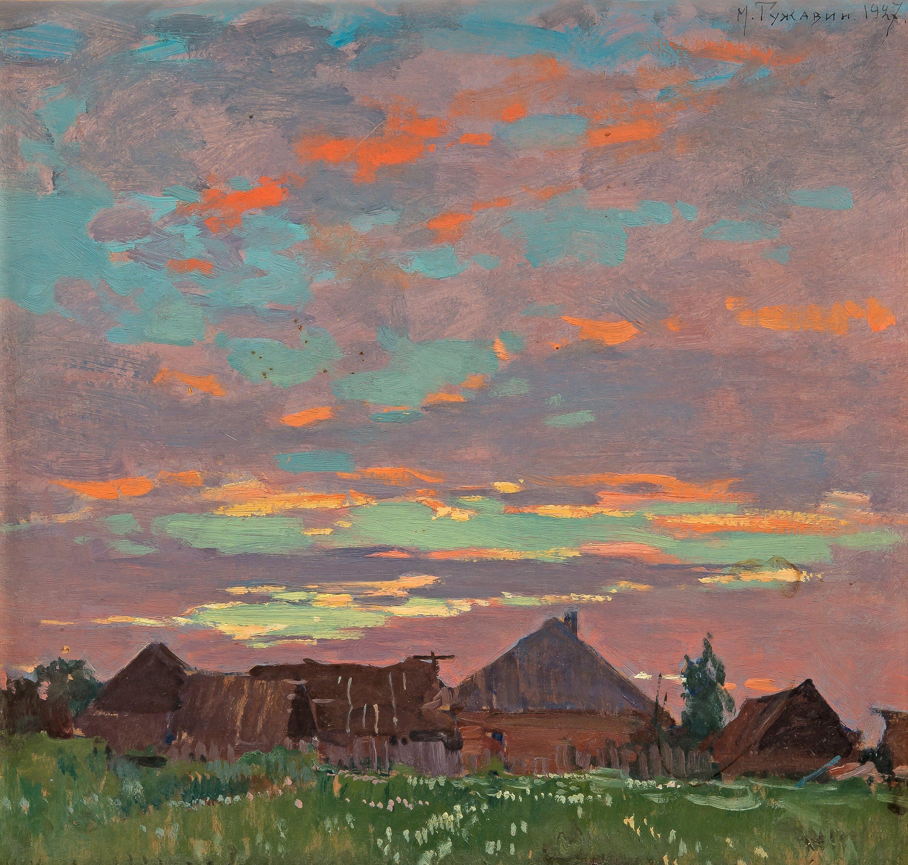 Mikhail Markelovich Guzhavin - At Dusk.