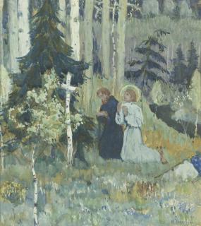 Mikhail Nesterov - The Founding Of Trinity Sergius Monastery