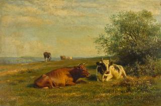 Mikhail Petrovich Klodt - Cows in the Pasture