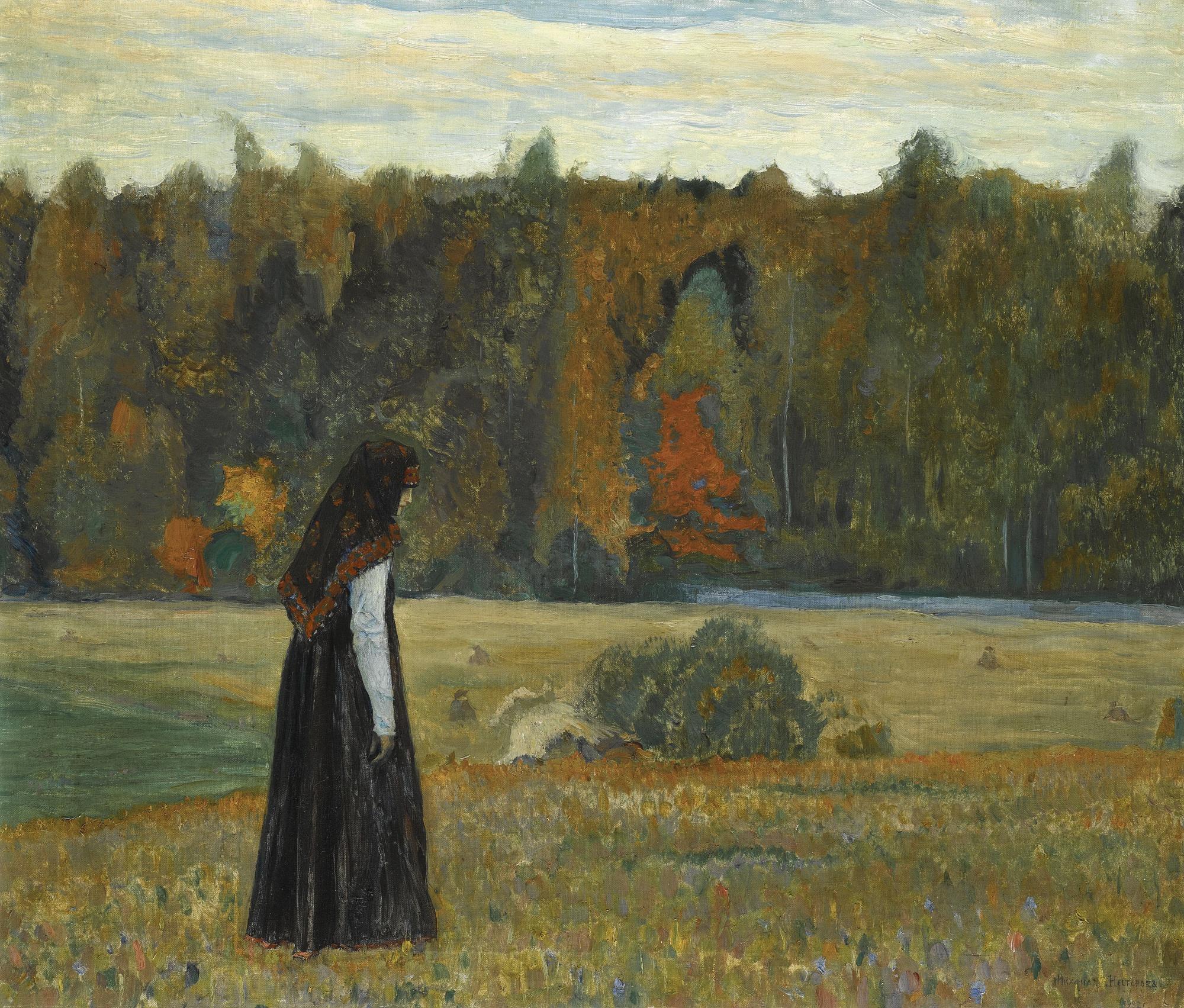 Mikhail Vasilievich Nesterov - A Lonely Woman