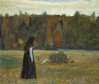 Mikhail Vasilievich Nesterov - A Lonely Woman