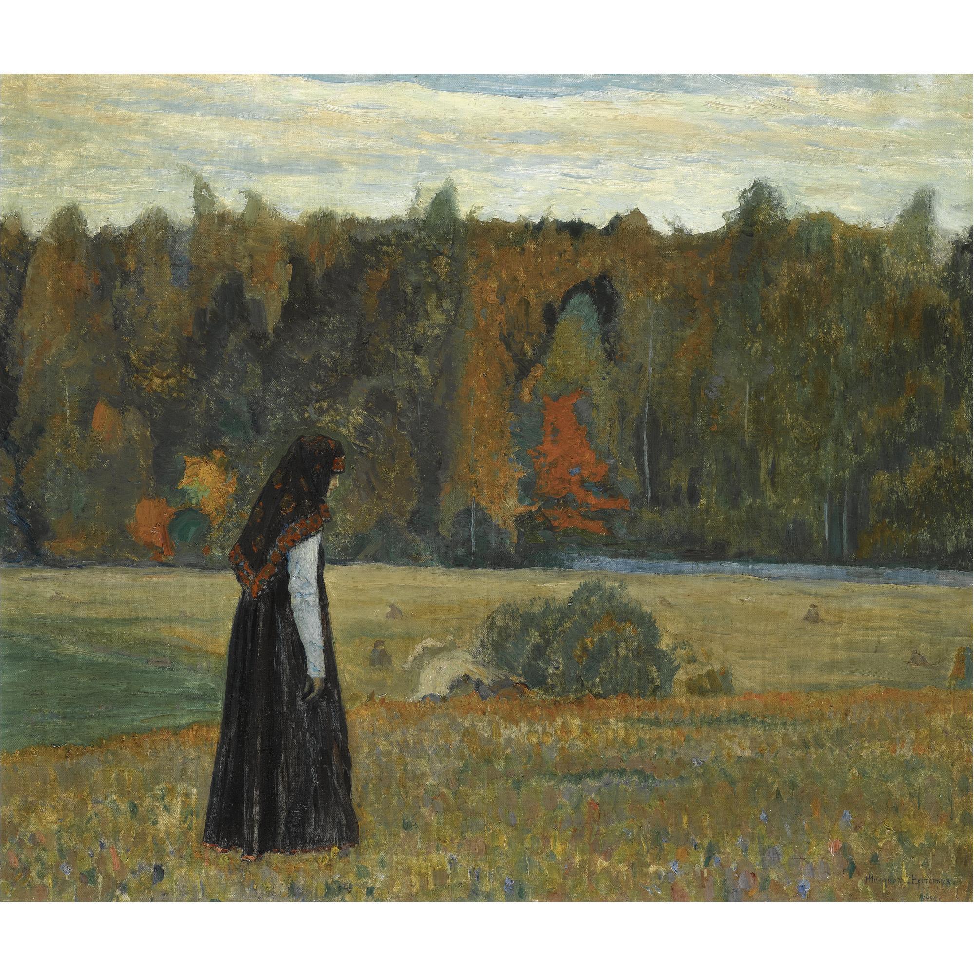 Mikhail Vasilievich Nesterov - A Lonely Woman