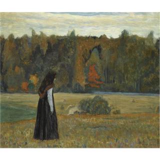 Mikhail Vasilievich Nesterov - A Lonely Woman