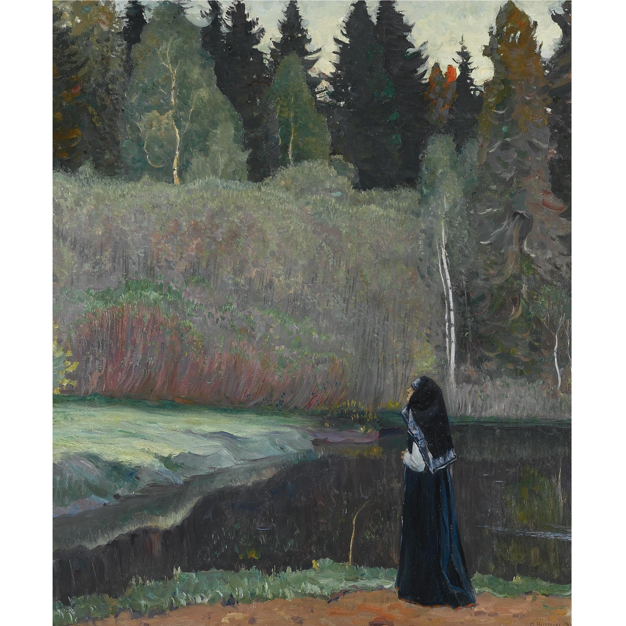 Mikhail Vasilievich Nesterov - By The Lake