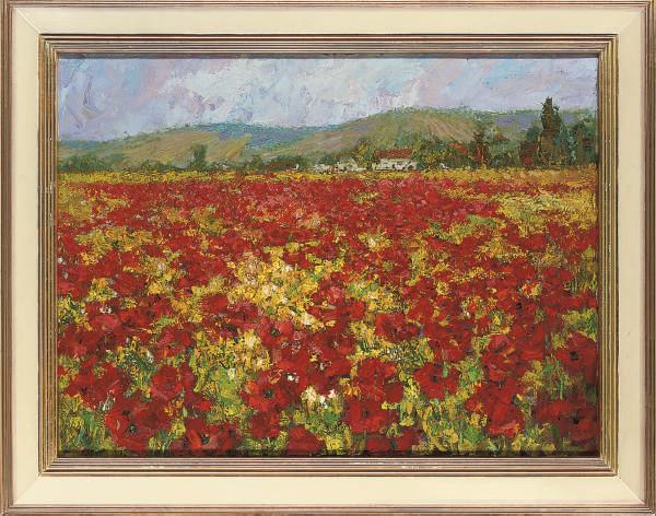 Mikhail Zharov - A field of poppies
