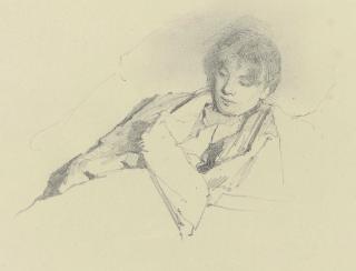 Mikhail Zichy - A Girl Reading