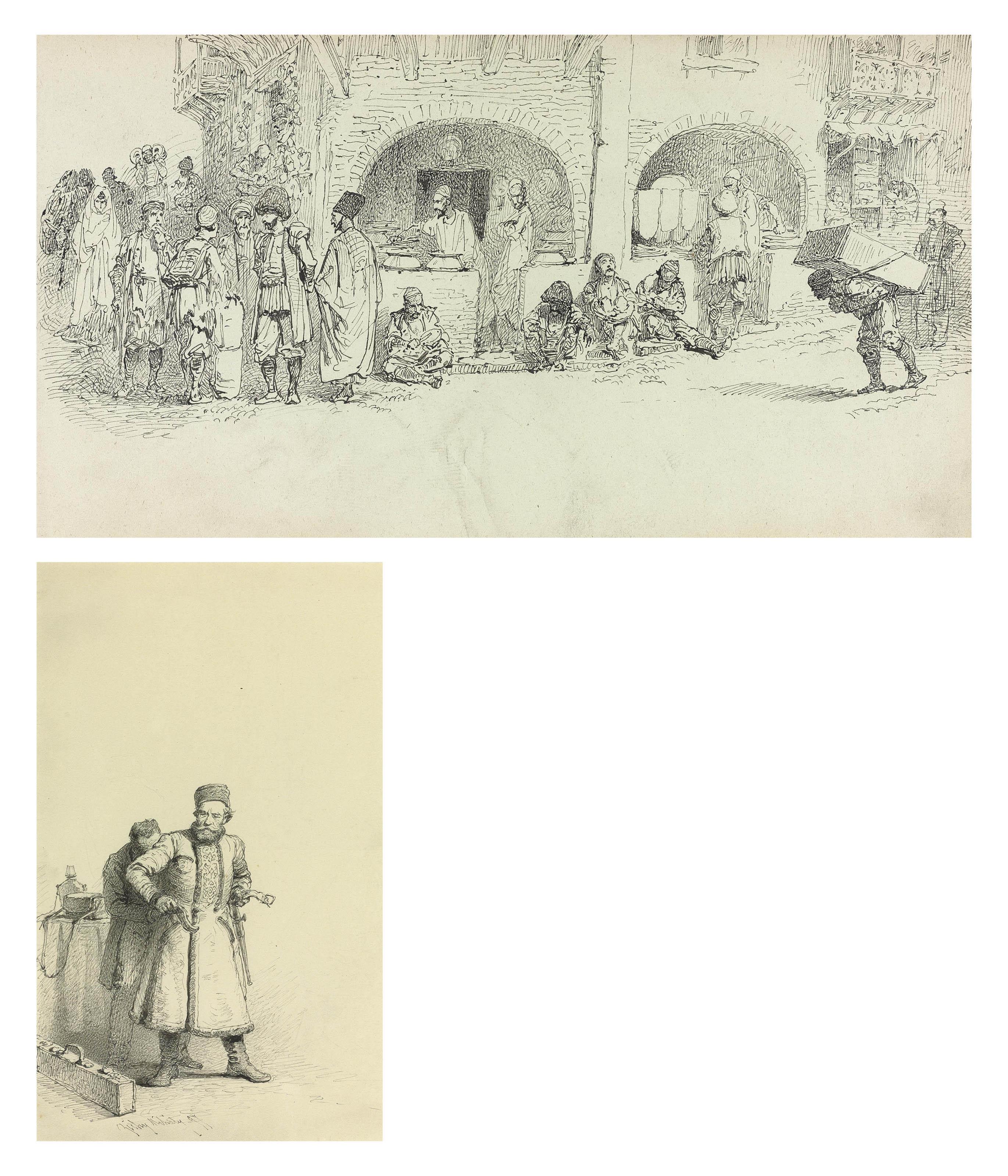 Mikhail Zichy - Dressing the master