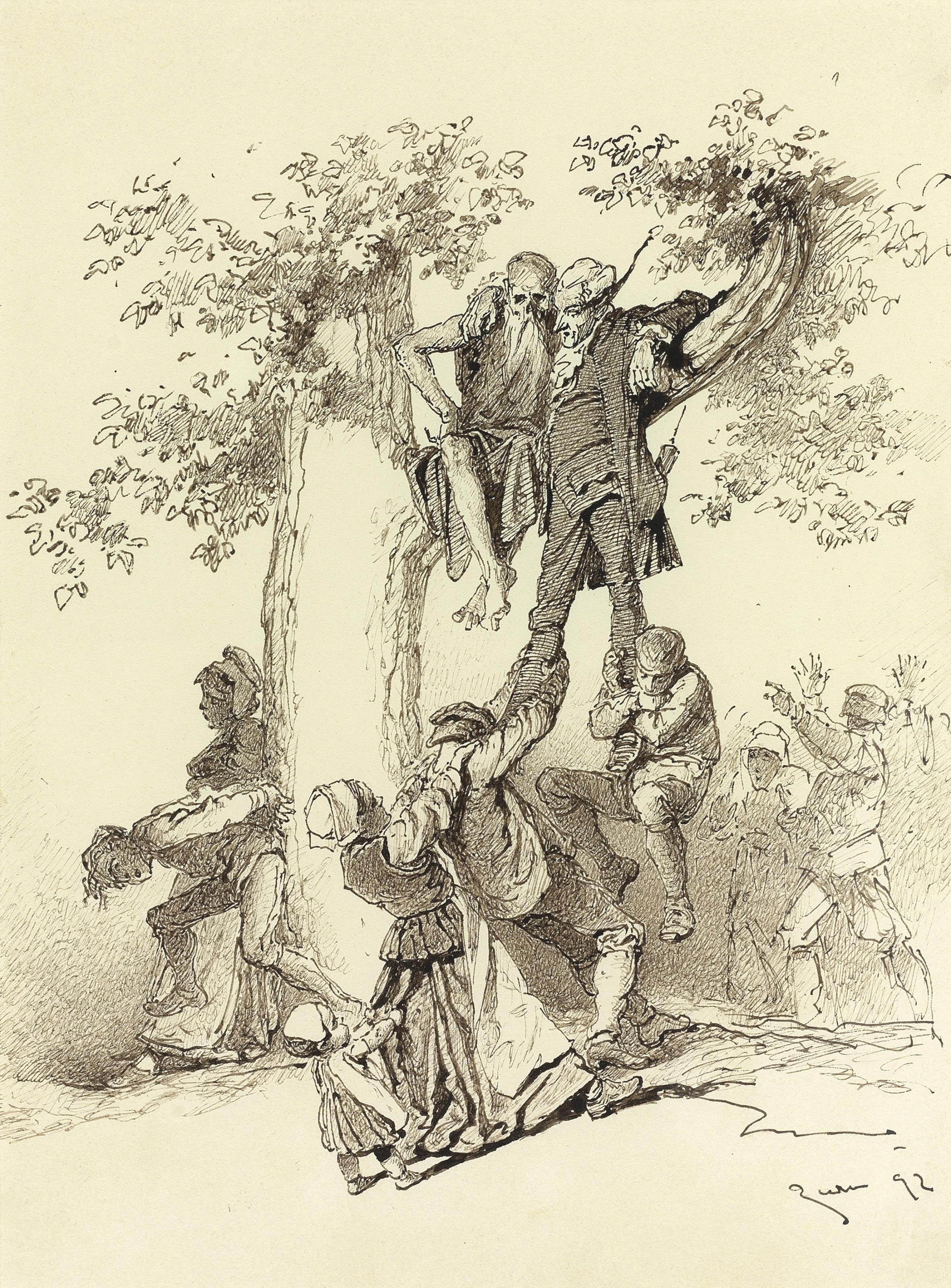 Mikhail Zichy - Escaping from Death