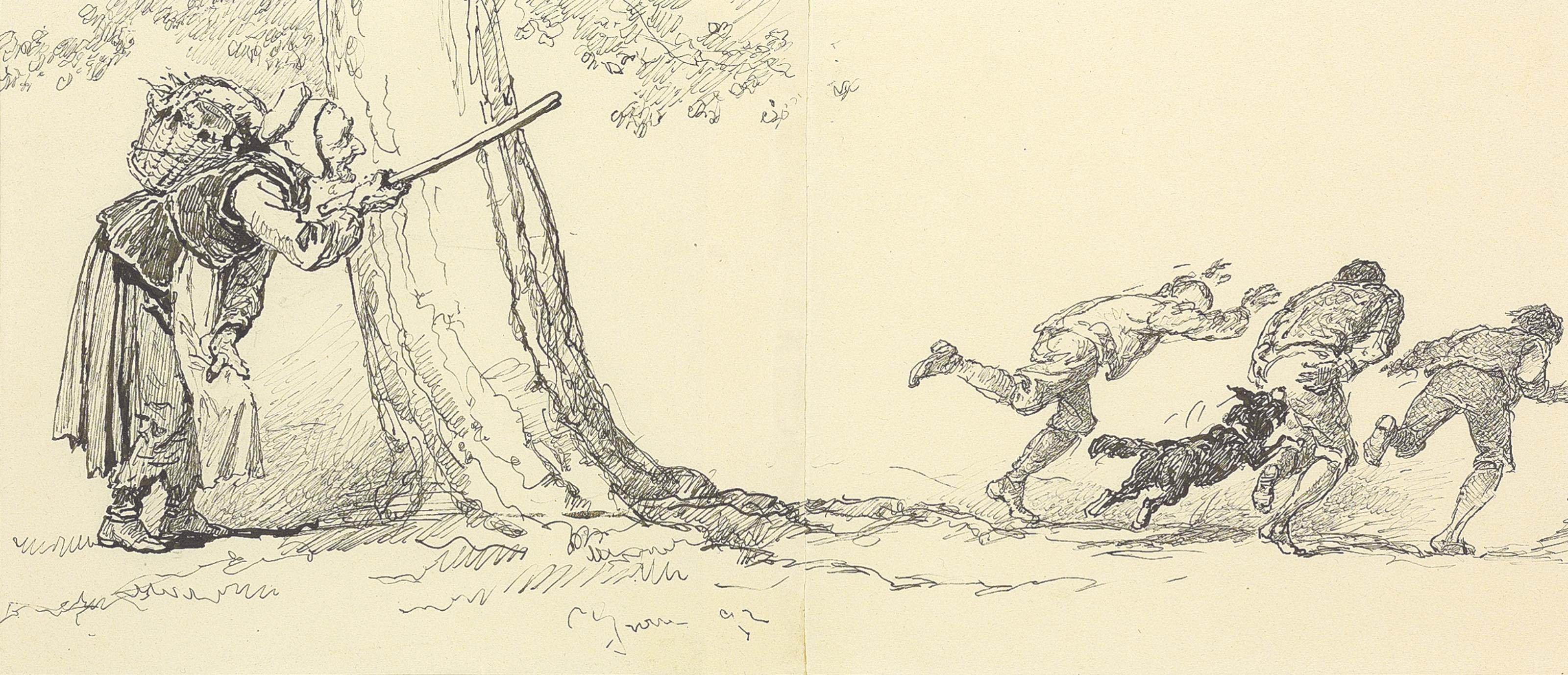 Mikhail Zichy - In pursuit