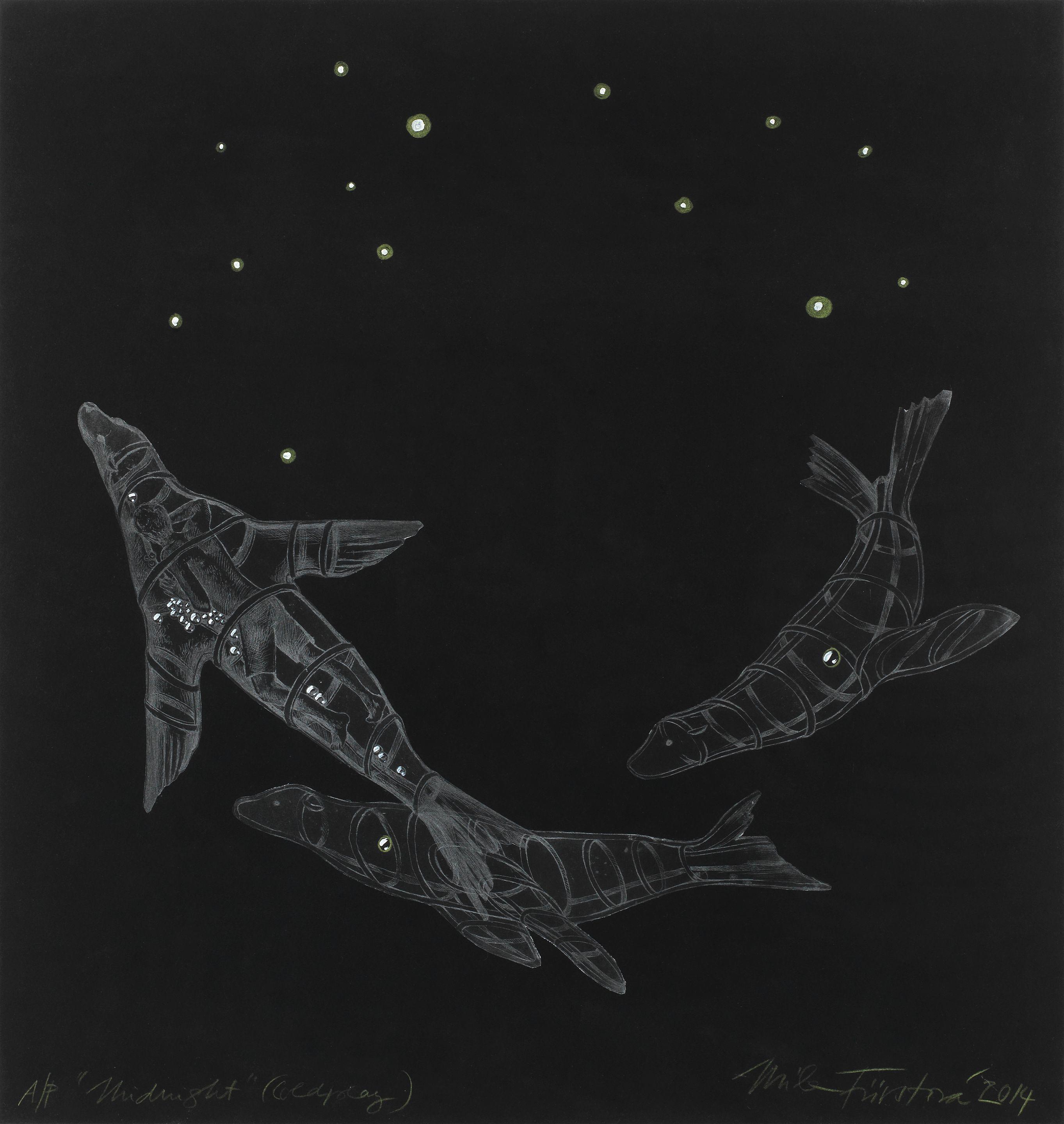 Mila Fürstová - \'Midnight\' Artwork From Coldplay\'s \'Ghost Stories\' Album, 2014