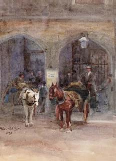 Mildred Anne Butler, R.W.S., R.U.A. - Station cabbies