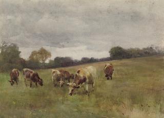 Mildred Anne Butler, R.W.S. - Cattle grazing, Kilmurry