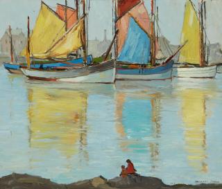 Millard Owen Sheets - Bright Sails of Concarneau