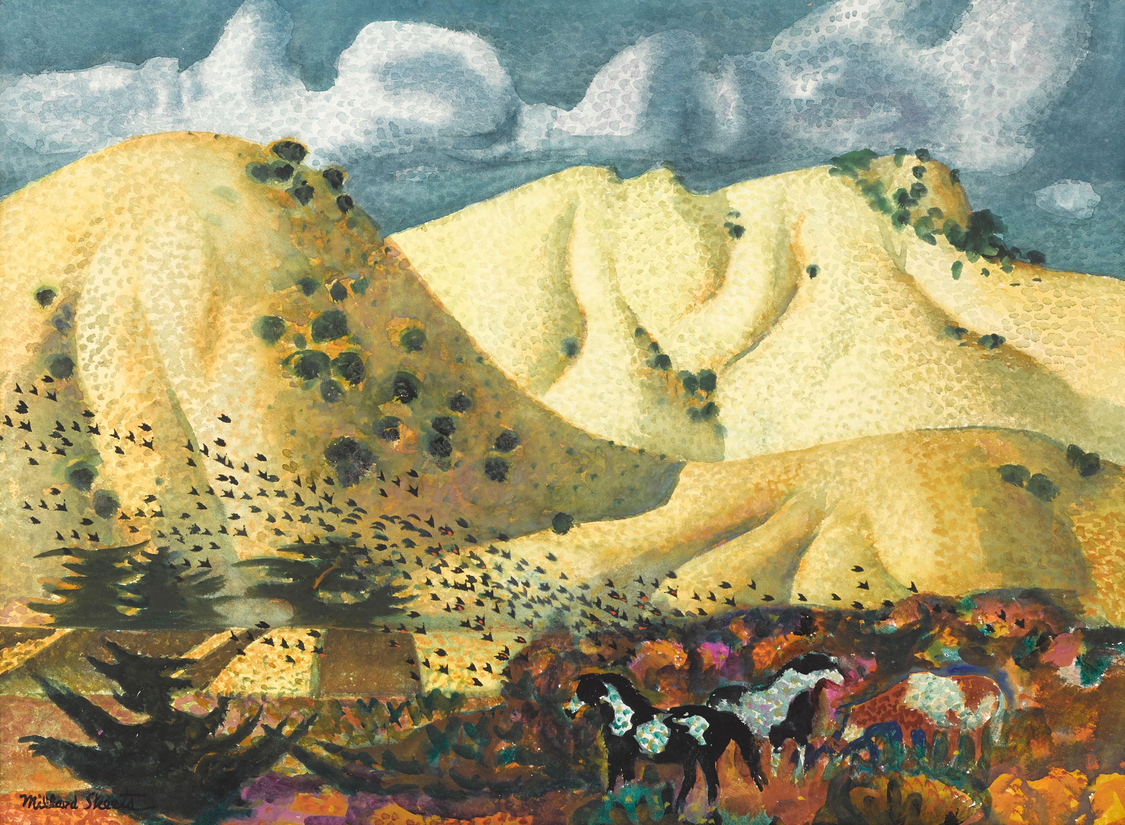 Millard Owen Sheets - Descending Flight