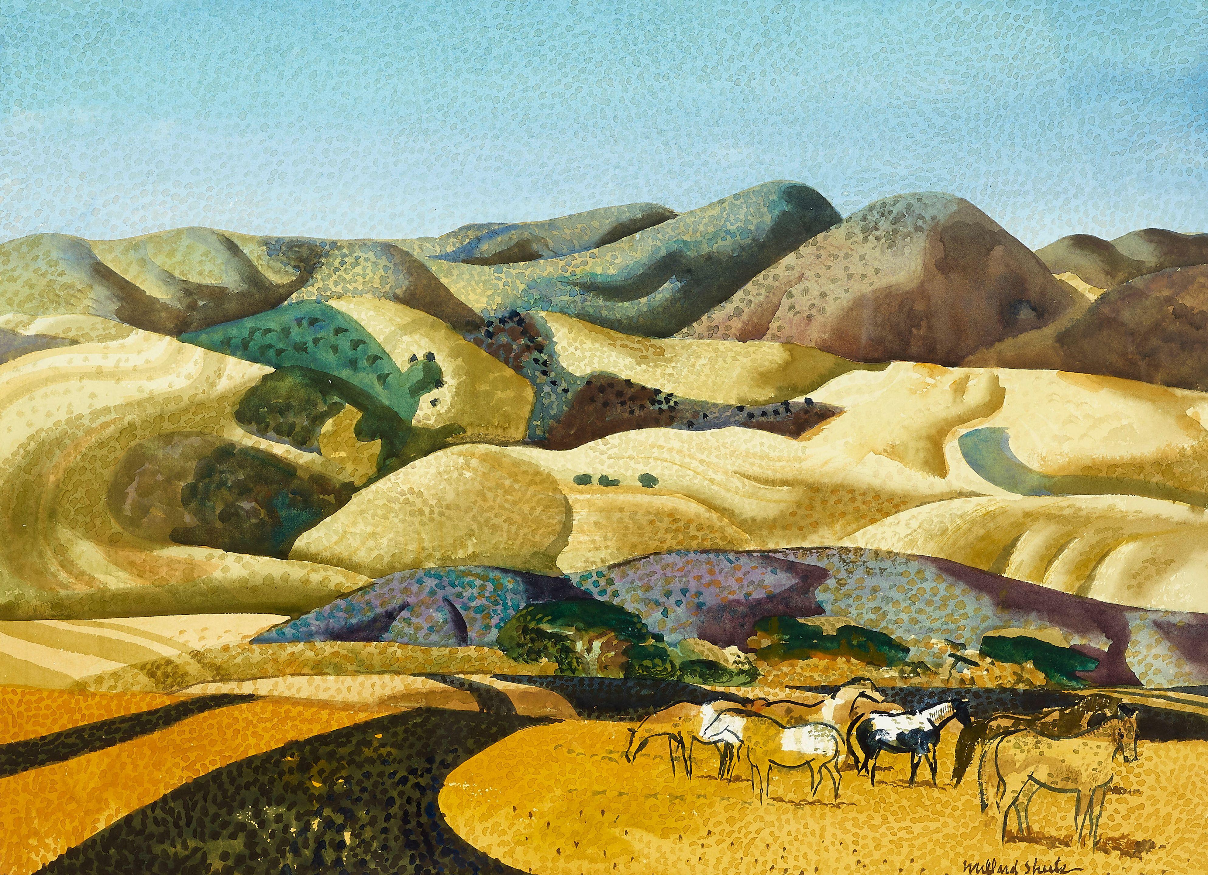 Millard Owen Sheets - Hills of Jolon, California