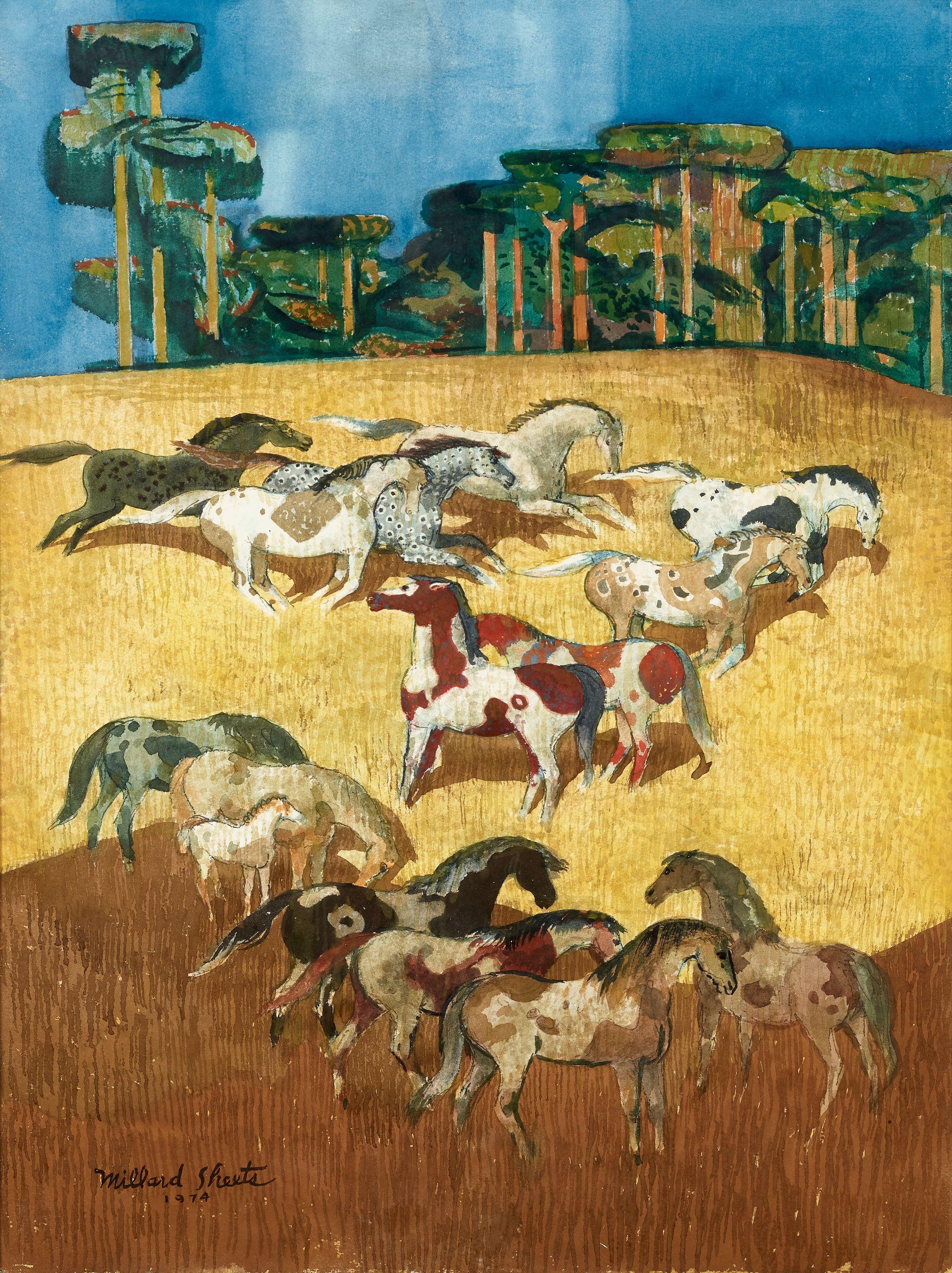 Millard Owen Sheets - Horses