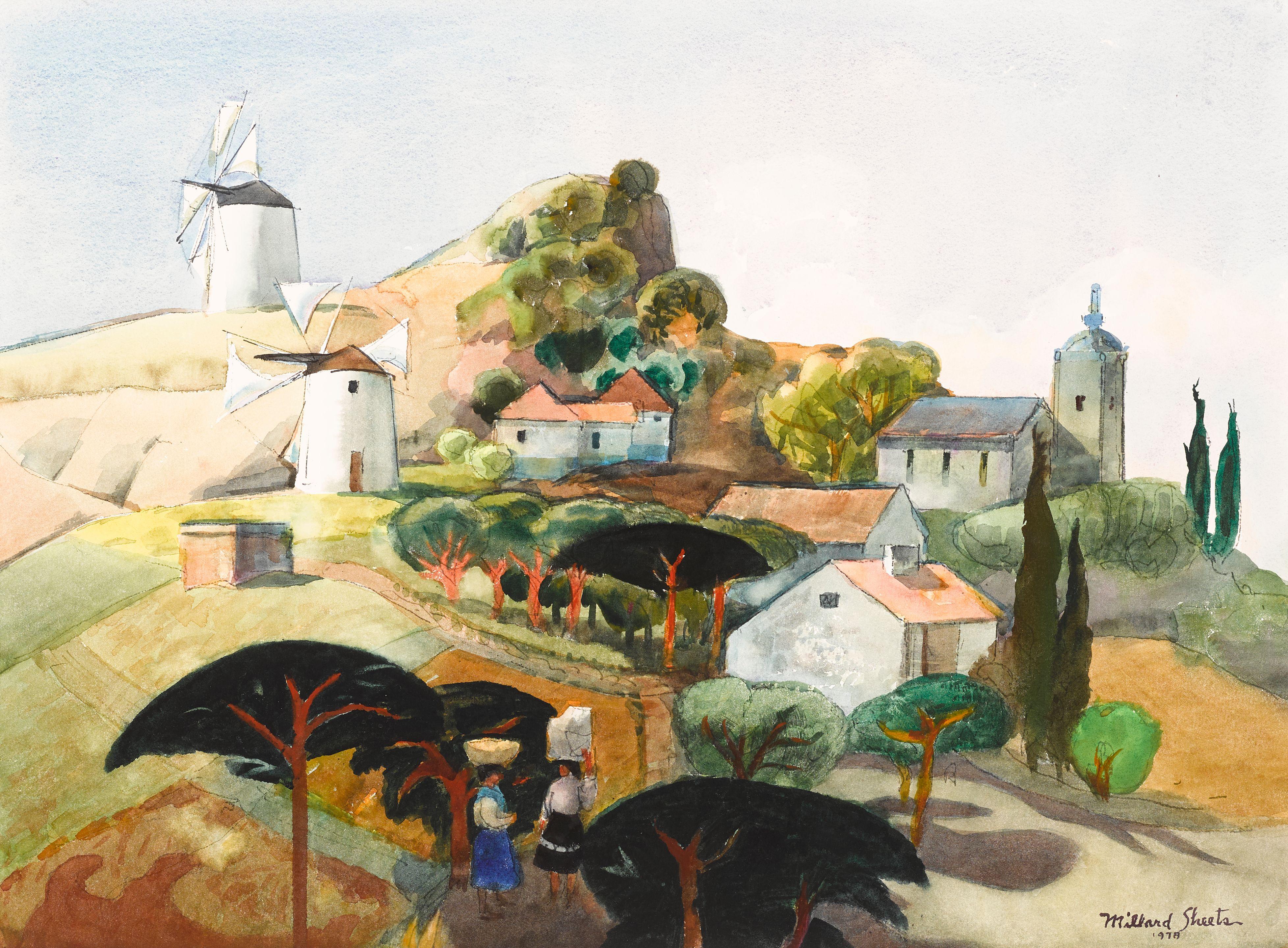 Millard Owen Sheets - Windmills in Portugal