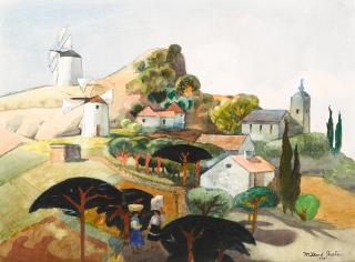 Millard Owen Sheets - Windmills in Portugal