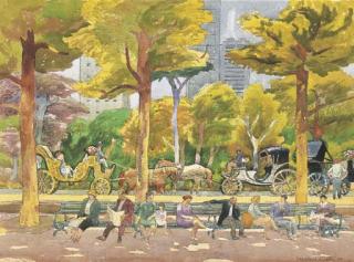 Millard Sheets - Central Park