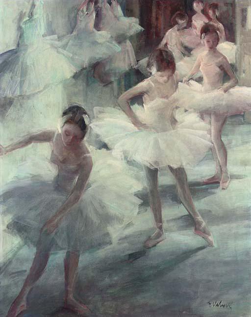 Miloslava Vrbova - Ballet dancers waiting in the wings