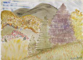 Milton Avery - \'Autumn\' And \'Summer\':  A Double-Sided Watercolor